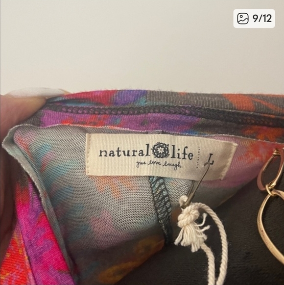 NWT Natural Life Colorful Floral Dress Large - Picture 4 of 9